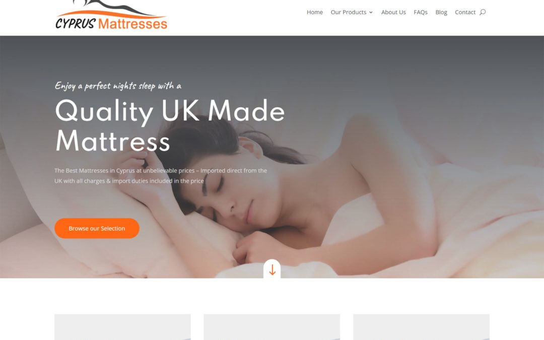 New Cyprus Mattress Website – Launched April 2022